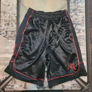 5 for $25!  Boys black and red athletic shorts